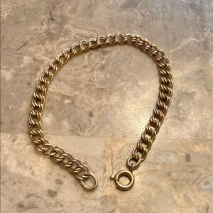Vintage AVC NY 12 karat gold filled curb link bracelet
